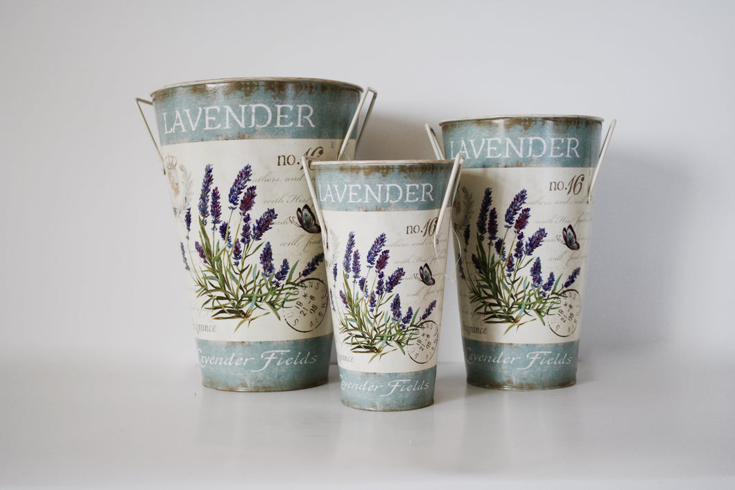 SET JARRONES LAVANDA