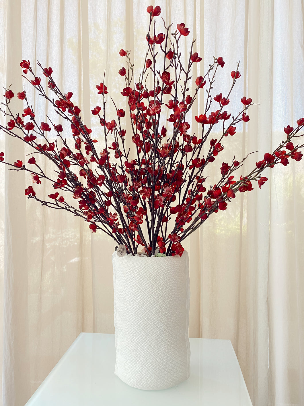 FLOR DURAZNO ROJA
